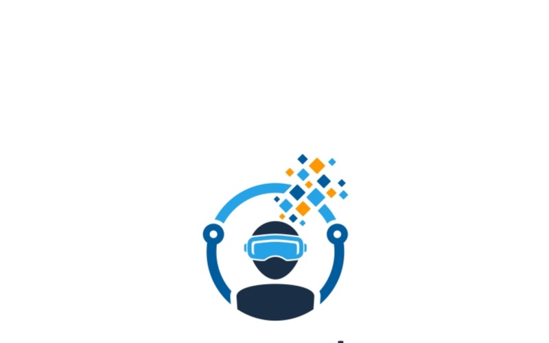 Download Шаблон логотипа "Virtual Reality Technology Logo Template" / Virtual Reality Technology Logo Template - Шаблон логотипа на тему графика icon, virtual, reality, vector, vr, logo, device, technology, design, gaming, illustration, video, head, headset, game, mask, augmented, innovation, vision, entertainment, modern, internet, d