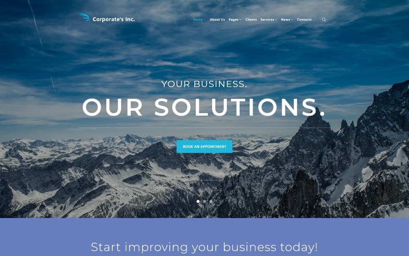 корпоративная тема wordpress inc