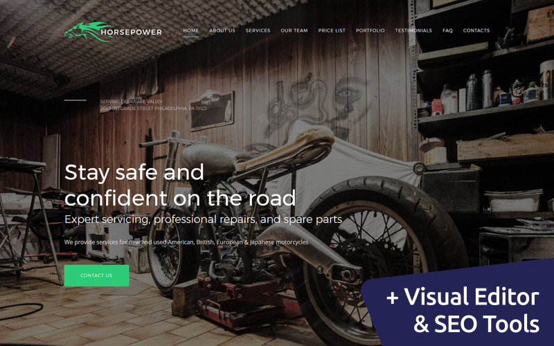 ремонт мотоциклов премиум moto cms 3 шаблон