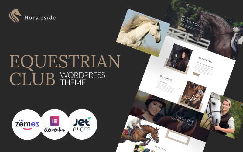 конный центр отзывчивая тема wordpress