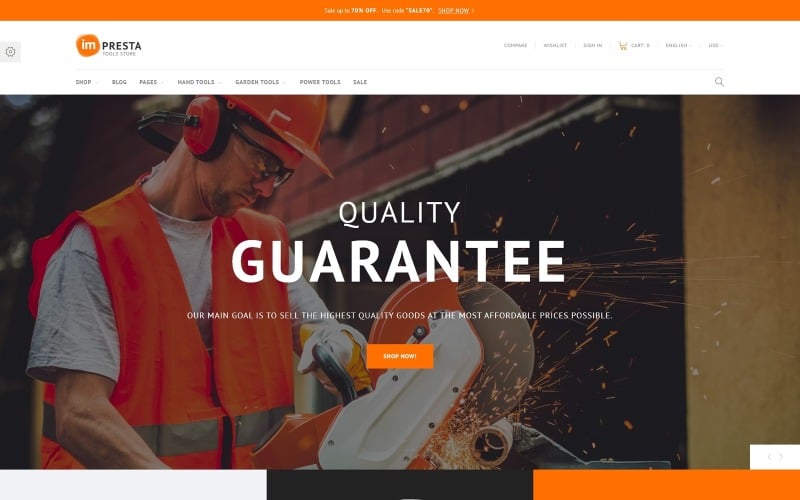 impresta tools prestashop тема