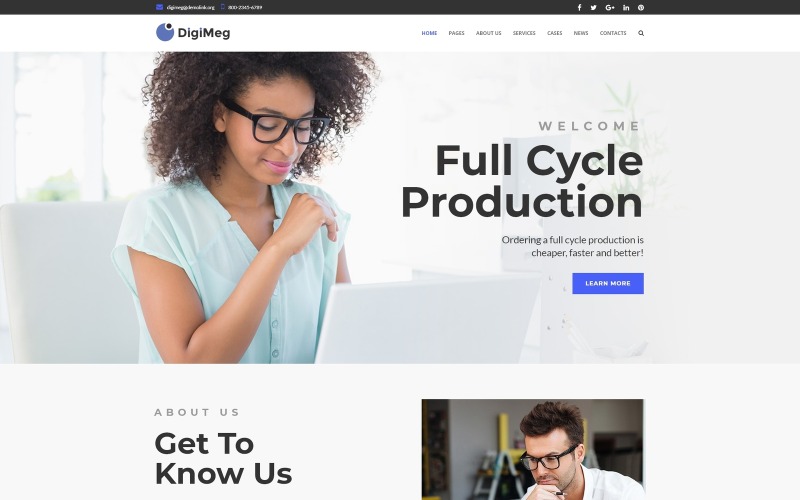коммуникационное агентство wordpress тема