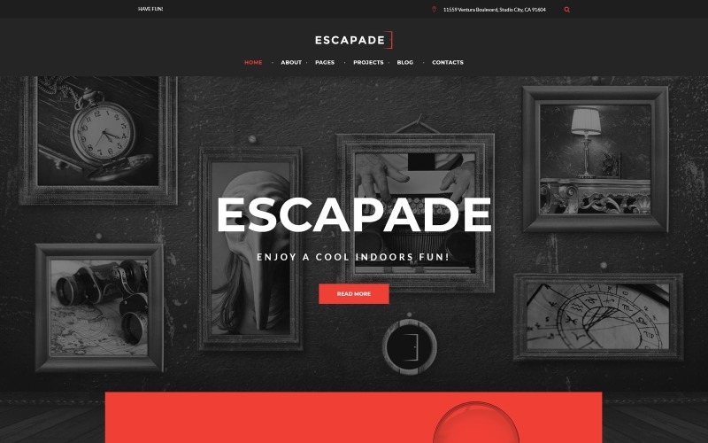 escape room отзывчивая тема wordpress
