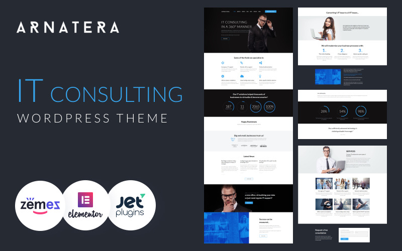 it консалтинг отзывчивая тема wordpress