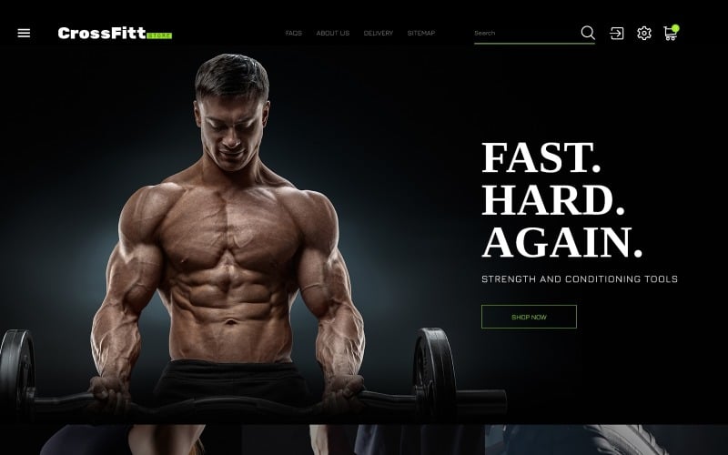 тема crossfitt store prestashop