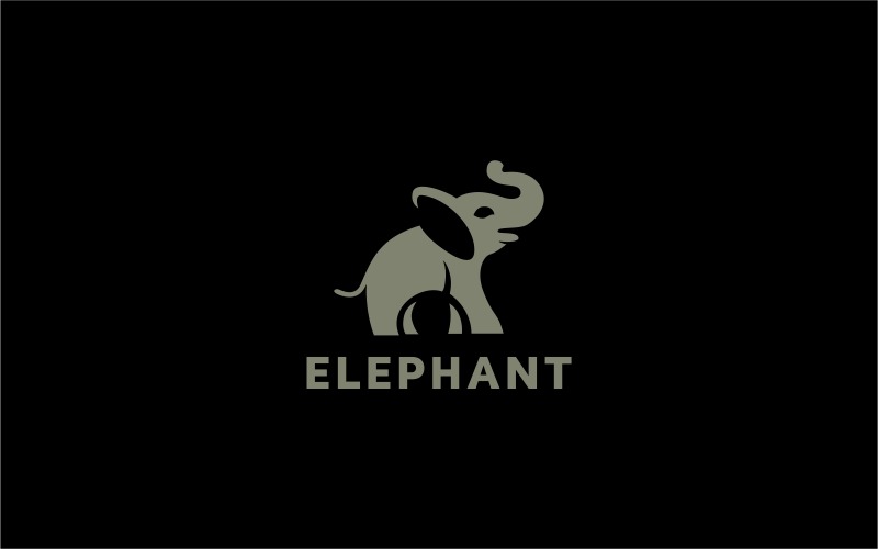 Download Шаблон логотипа "Elephant Logo Template" / Elephant Logo Template - Шаблон логотипа на тему графика animal creative elephant elephantlogo icon identity symbol brand branding corporate logo logotype mimal minimal minimalist,africa,animal,studio,animals,art,best,logo,big,colored,elephant,crea