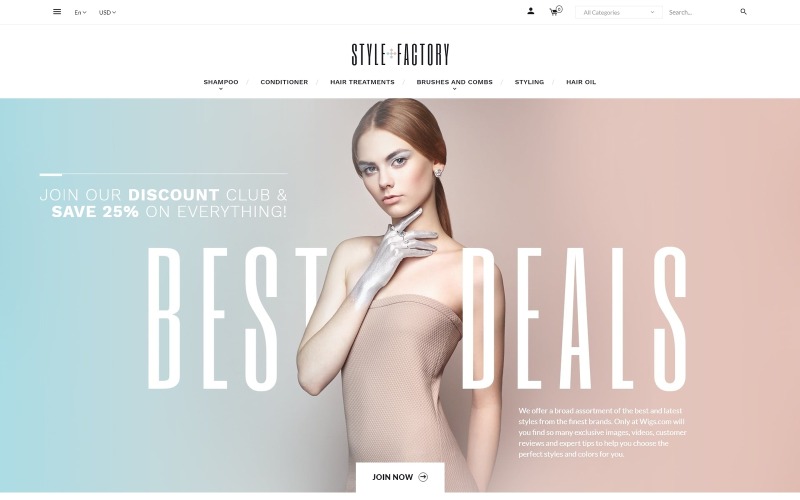 тема stylefactory prestashop