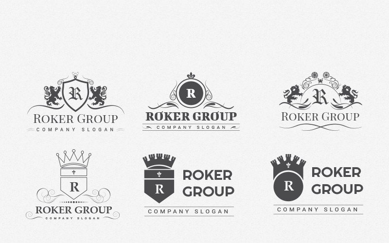 Download Roker - шаблон логотипа / Roker Logo template - Шаблон логотипа на тему графика club majesty fashion wings luxury shield royalty crest monster game media music rock leaf bike crown king vector vintage webstrot