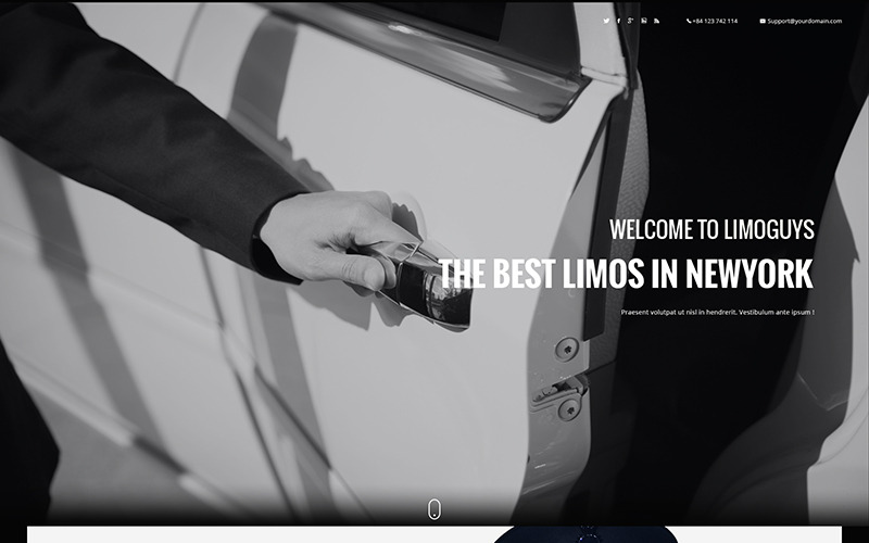 Download PSD шаблон "Limoguys - Car Rental and Service PSD Template" / Limoguys - Car Rental and Service PSD Template - PSD шаблон на тему автодилер business car for rent rental service creative limo limousine luxury mechanic psd template renting transportation