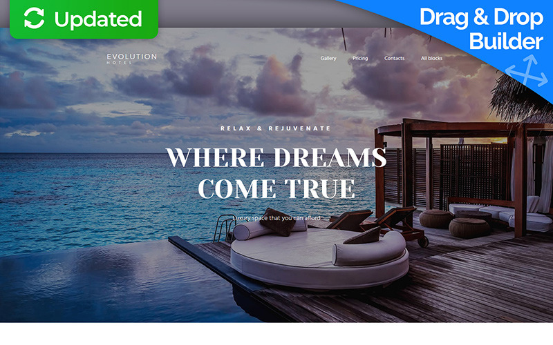 шаблон целевой страницы hotel motocms 3