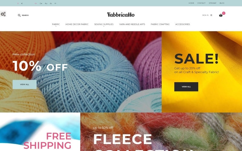 тема fabbricatto prestashop