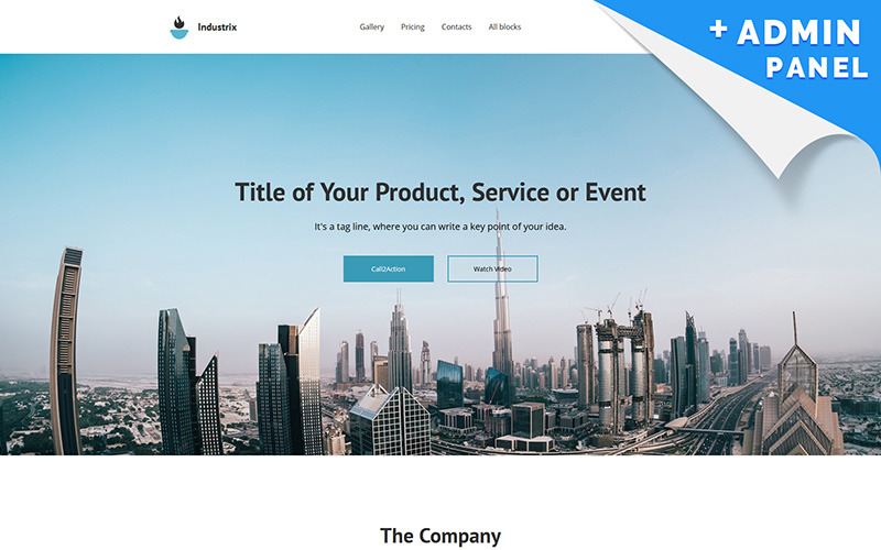 шаблон целевой страницы motocms 3