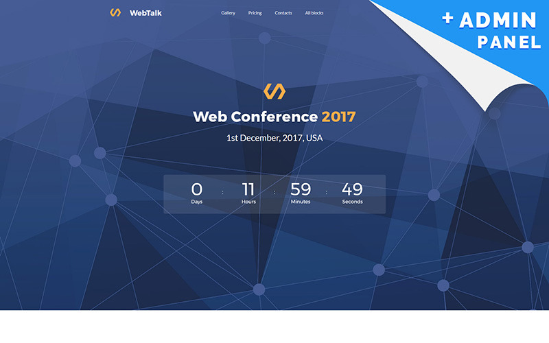 шаблон целевой страницы конференции motocms 3