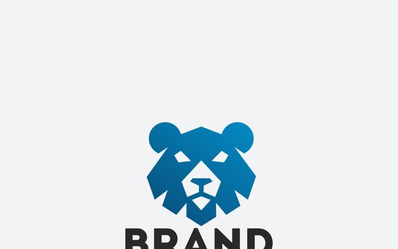 Download Шаблон логотипа "Bear Logo Template" / Bear Logo Template - Шаблон логотипа на тему графика animals app bank bear logo brand business company finance game invest investments minimal new organization original power store trade unique web studio website zoo