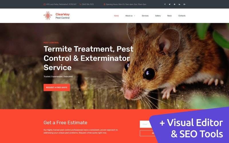 pest control premium moto cms 3 шаблон