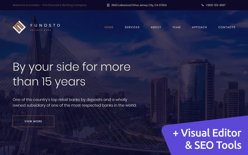 шаблон fundsto premium moto cms 3