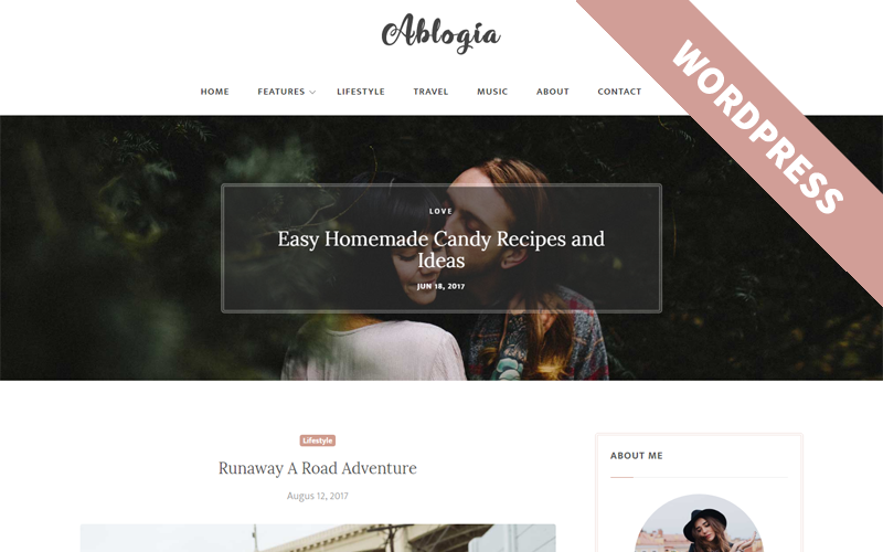 личный блог wordpress тема