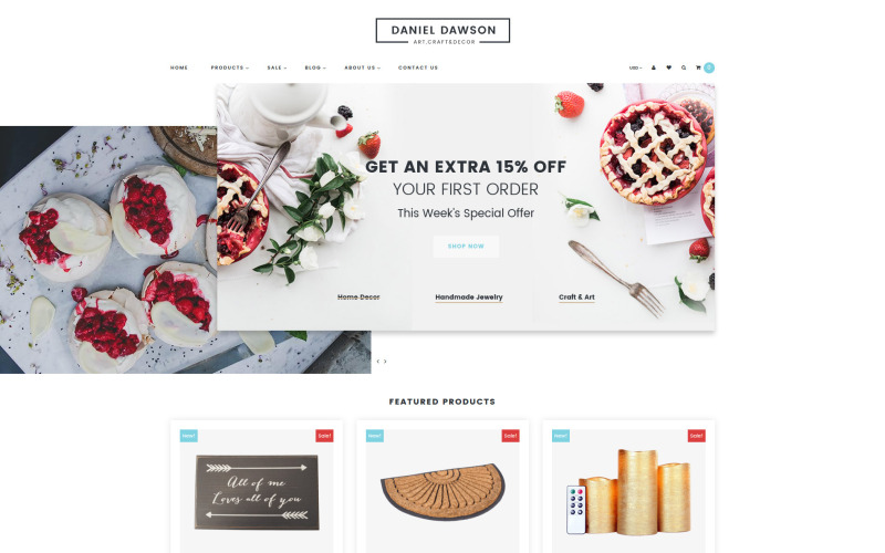 home decor отзывчивая тема shopify