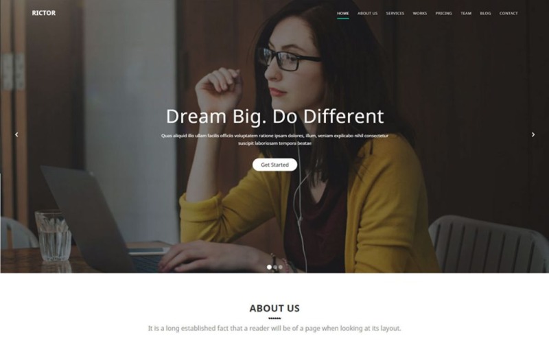 отзывчивый шаблон сайта html5 business &amp; agency