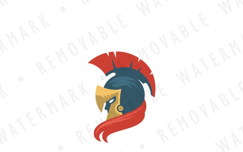 Download Шаблон логотипа "Spartan Warrior Logo Template" / Spartan Warrior Logo Template - Шаблон логотипа на тему графика defense champion strength warrior ancient knight honor greece brave war soldier military armor gladiator sparta discipline phalanx logo design template