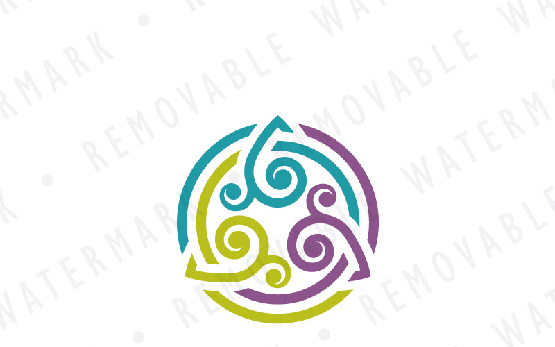 Download Шаблон логотипа "Transformation Circle Logo Template" / Transformation Circle Logo Template - Шаблон логотипа на тему графика circle natural beauty transformation abstract connection collaboration triangle harmony magic balance synergy elegance cooperation knot alchemy triquetra logo design template