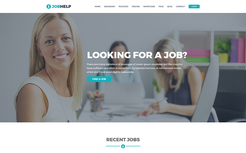 шаблон сайта job board