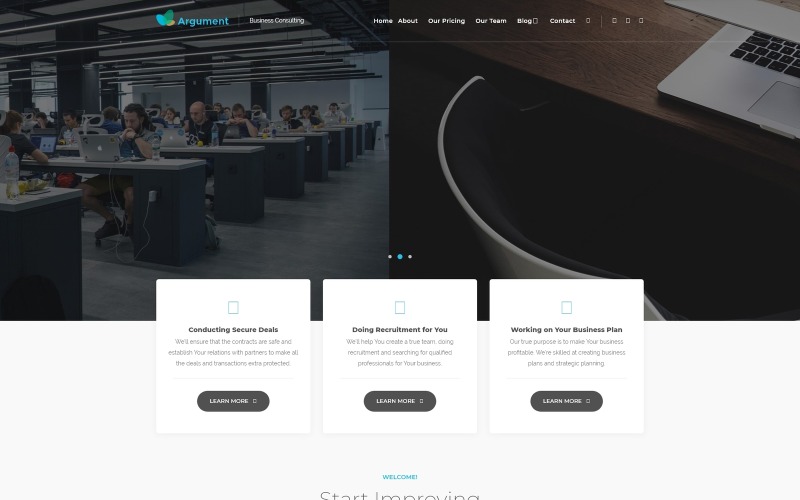 аргумент бизнес консалтинг wordpress тема
