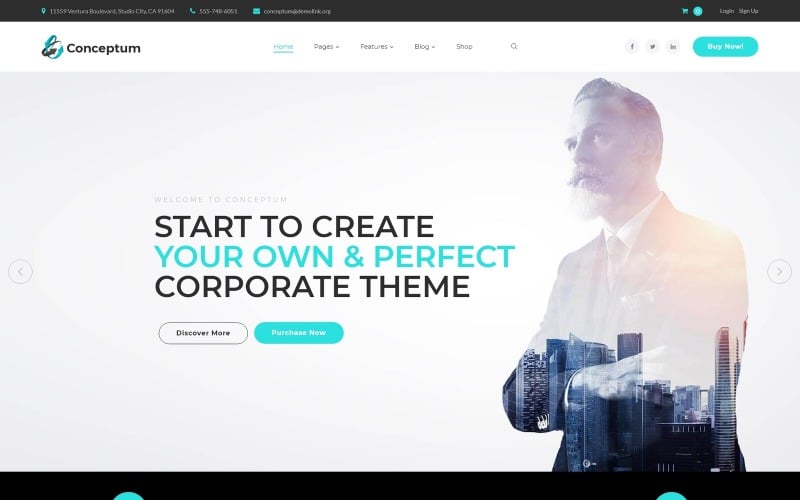 корпоративная адаптивная тема wordpress