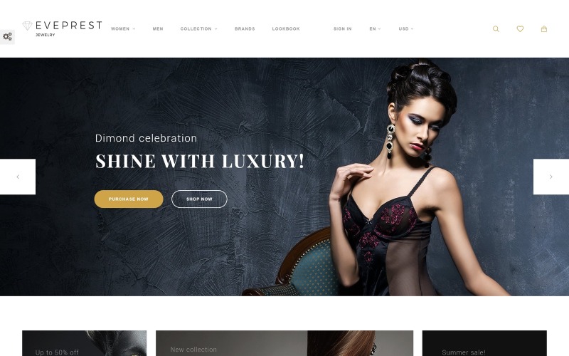ювелирная тема prestashop