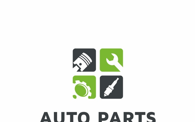 Download Шаблон логотипа "Auto Parts Logo Template" / Auto Parts Logo Template - Шаблон логотипа на тему графика accessories auto branding business cars center company custom design engine eps high import logo mecanic modern parts performance premium professional