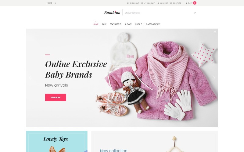 детский магазин отзывчивая тема woocommerce