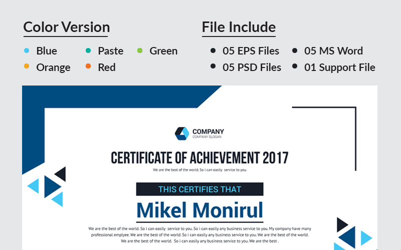 Download Шаблон сертификата "Achievement Certificate Template" / Achievement Certificate Template - Шаблон сертификата на тему графика achievement award background border certificate coupon diploma engraved engraving frame guilloche multipurpose pantone professional protected rosette secure security paper two