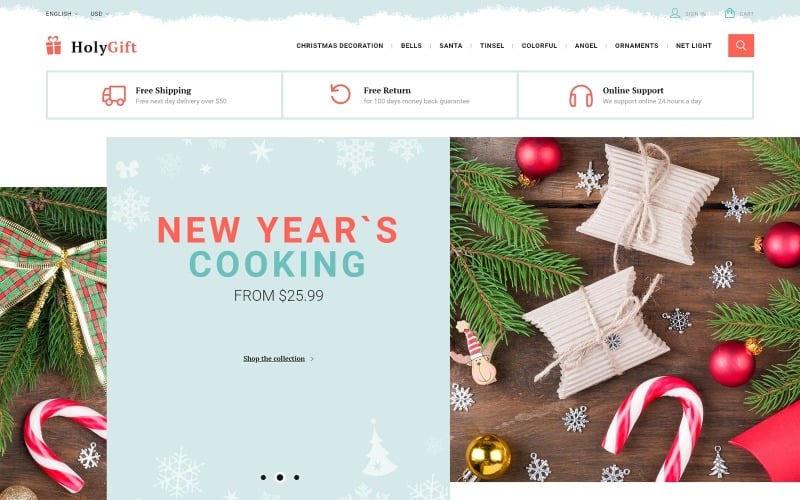тема holygift prestashop