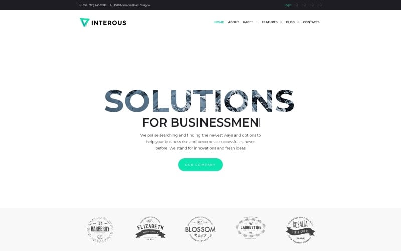 бизнес услуги wordpress тема
