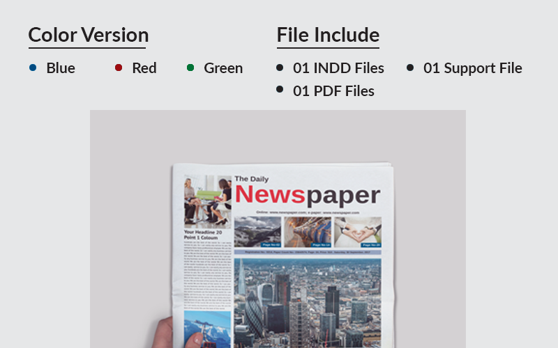 Download Фирменный стиль "A3 Business Newspaper - Corporate Identity Template" / A3 Business Newspaper - Corporate Identity Template - Фирменный стиль на тему графика blue green orange business newsletter newspaper buy corporate daily education graphic design indesign newspaper jurnalist modern monthly bundle small study