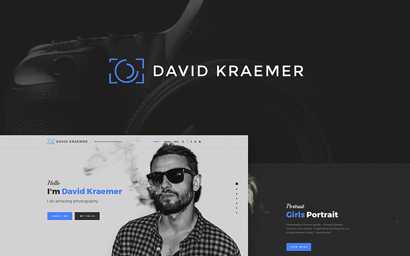 фотограф wordpress тема