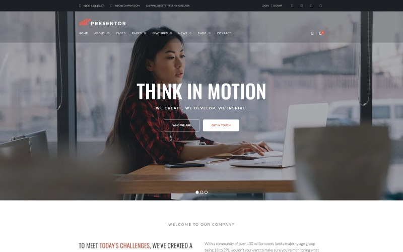 бизнес wordpress элементор тема