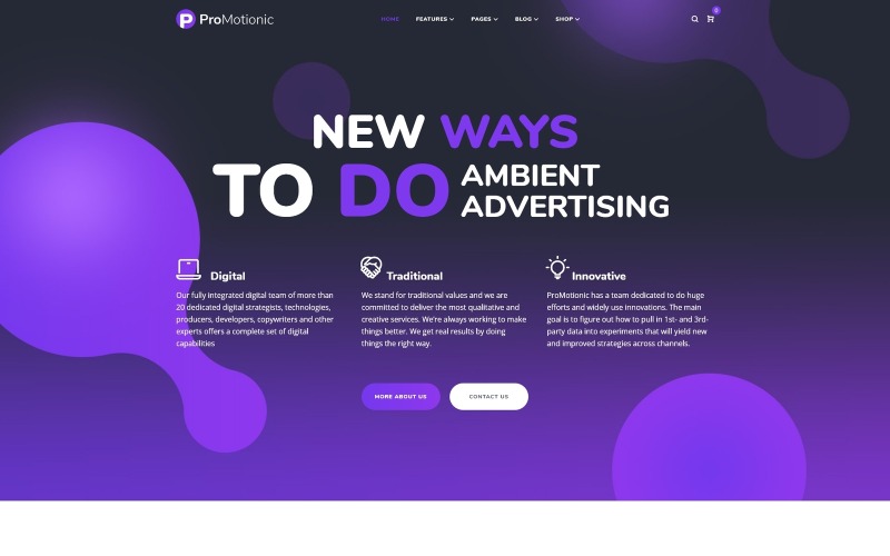 продвижение агентства wordpress theme