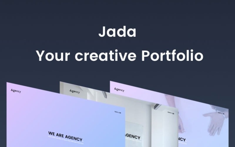 шаблон сайта креативного портфолио