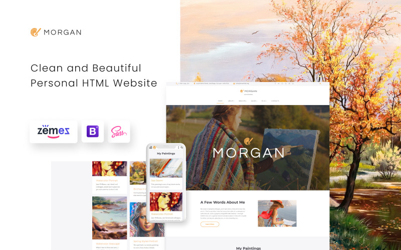 портфолио исполнителя многостраничный html5