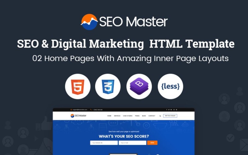 seo master – шаблон сайта агентства seo &amp; digital marketing agency