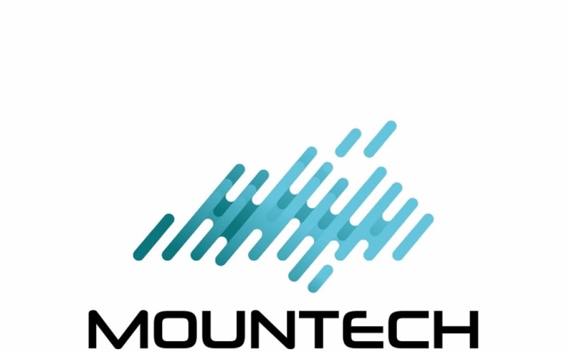 Download Шаблон логотипа "Mountech - Logo Template" / Mountech - Logo Template - Шаблон логотипа на тему графика 3d abstract accounting agency app application architecture business colorful construction corporate creative design geometric identity letter logo m marketing software
