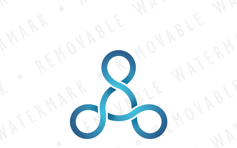 Download Шаблон логотипа "Triangle of Infinity - Logo Template" / Triangle of Infinity - Logo Template - Шаблон логотипа на тему графика simple energy connection abstract triangle loop infinity knot nexus synergy transformation renewal bond link triquetra trinity logo design template unity