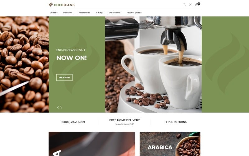 amp coffee shop magento theme