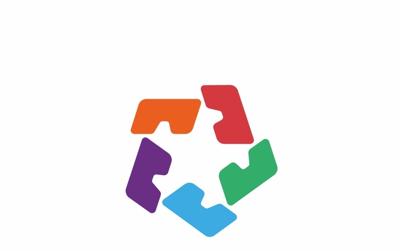 Download Шаблон логотипа "Star Virtual - Logo Template" / Star Virtual - Logo Template - Шаблон логотипа на тему графика augmented reality box business consultant corporate creation creative creativity development digital head hexagon human innovation media multimedia pixel professional publicity