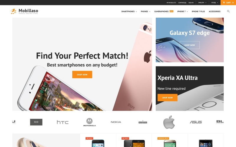 тема мобильного магазина prestashop