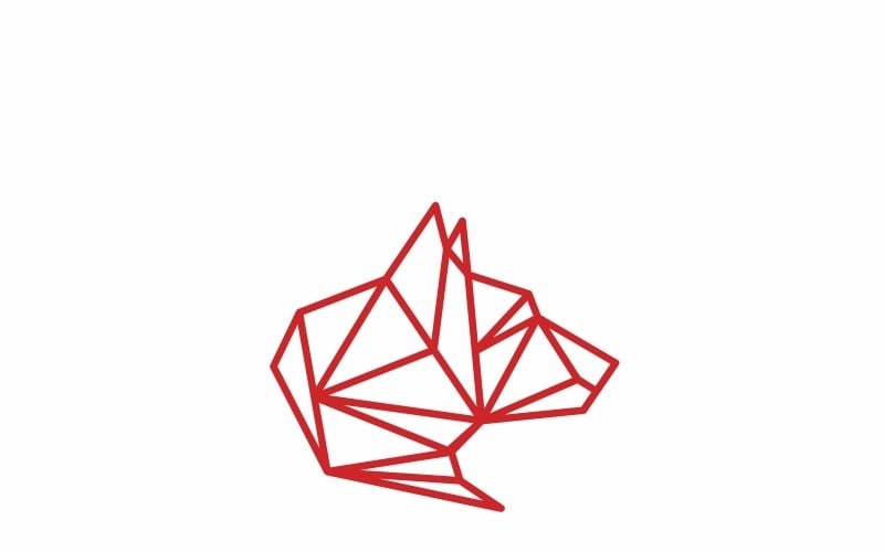 Download Шаблон логотипа "Red Wolf Logo Template" / Red Wolf Logo Template - Шаблон логотипа на тему графика android animal app crisp electric film guard hardware hosting howling moon network producer product professional safety security service sky social