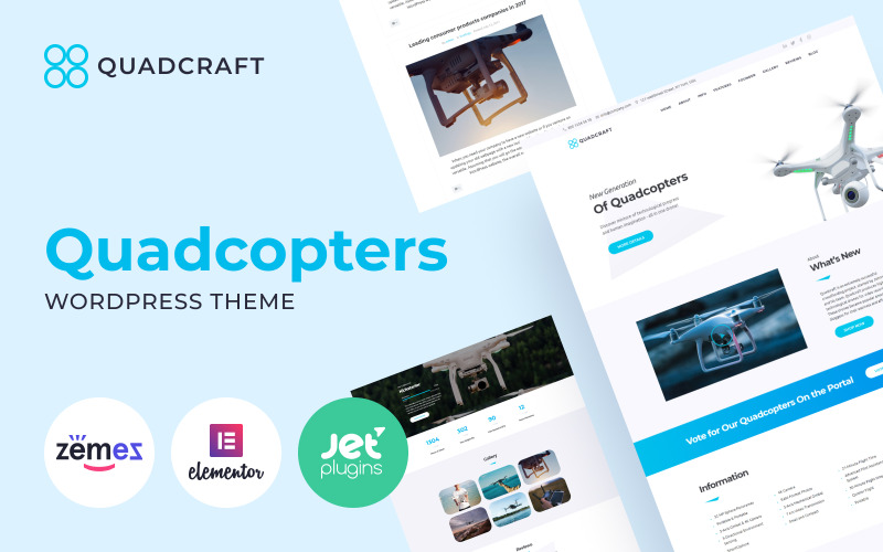 drone startup wordpress тема