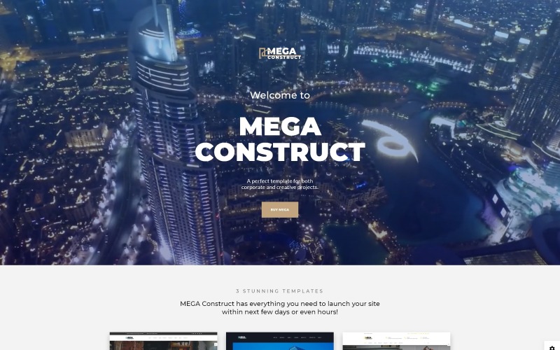 строительная компания многостраничный html5 шаблон сайта