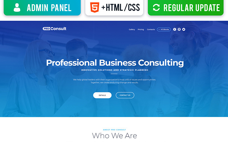 шаблон целевой страницы business motocms 3